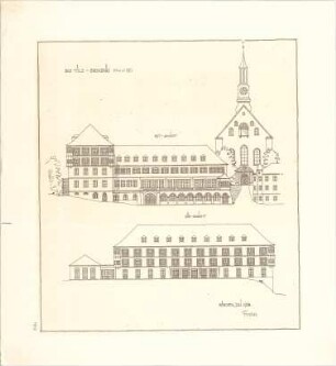 Fischer, Theodor; Bad Tölz (Bayern); Bruckbräu - Ost - u. Südseite (Ansichten)