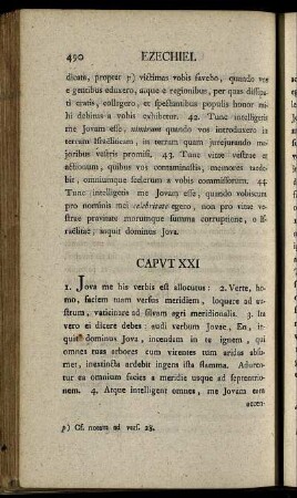 [Ezechiel] Caput XXI. - [Ezechiel] Caput XXX.