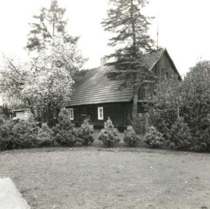 Gablenz, Wossinka 17. Blockhaus. Gartenansicht