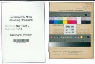 Entnazifizierung Wilhelm Laarmann , geb. 22.05.1901 (Heizungsbauer)