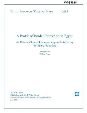 A profile of border protection in Egypt : an effective rate of protection approach adjusting for energy subsidies