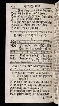 144-154, Creutz- und Trost-Lieder