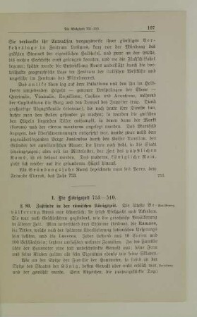 I. Die Königszeit 753-510.