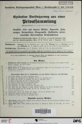 Gemälde neuerer Meister (Nr. 15-21)