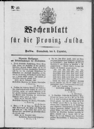 Nr. 49, Ausgabe vom 8. Dezember 1860