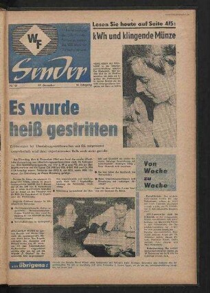 Betriebszeitung 'WF-Sender', Nr.49/1964 (17. Dezember 1964)
