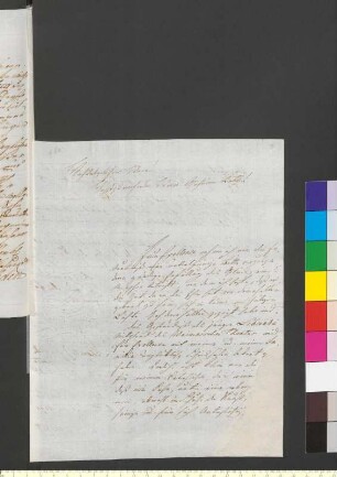 Brief von Zieten, Gottfried Daniel von an Goethe, Johann Wolfgang von