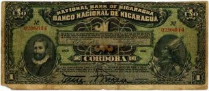 Geldschein, 1 Córdoba, 1914
