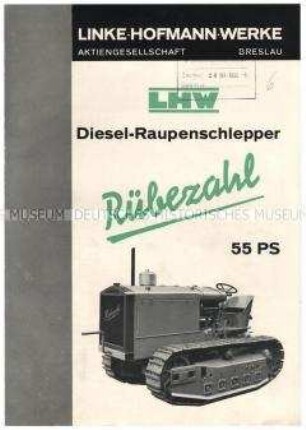 Diesel-Raupenschlepper Rübezahl