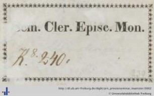 Exlibris (Aus: UB Freiburg, RA 2018/23).