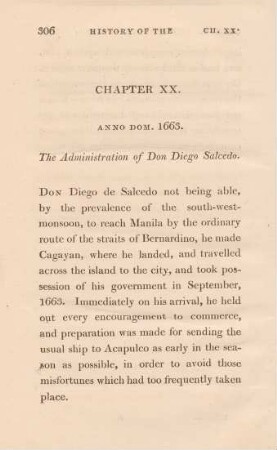 Chapter XX. Anno dom. 1663. The administration of Don Diego Salcedo