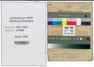 Entnazifizierung Otto Ebert , geb. 06.08.1912 (Angestellter)