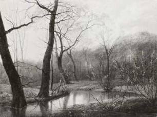 Frühlingslandschaft I. (Studie aus dem Leipziger Rosentale)