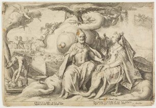 Jupiter und Juno im Himmel