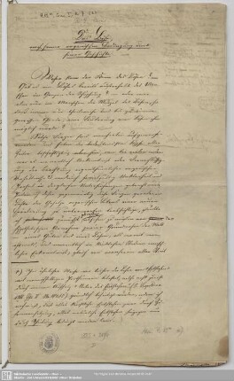 Das Böse, nach seiner organischen Bedingung und seiner Geschichte - Mscr.Dresd.R.52.m,Konvol.1,7<2>