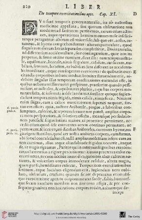 Cap. XI.: De tempore exercitationibus apto