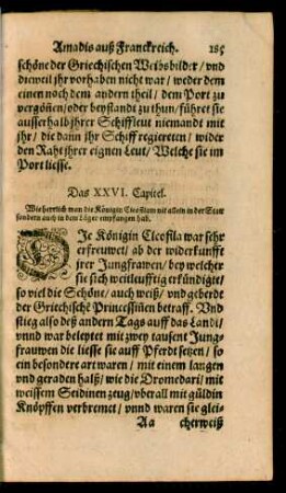 Das XXVI. Capitel.