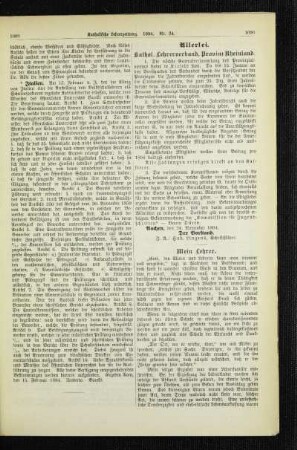 Kathol. Lehrerverband, Provinz Rheinland