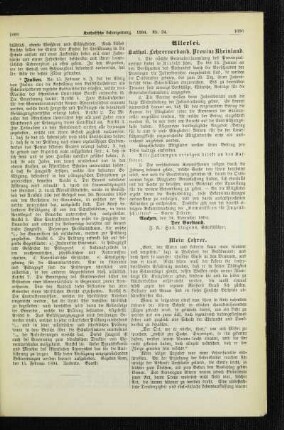Kathol. Lehrerverband, Provinz Rheinland