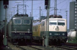 Kornwestheim Rbf Südost Lok 111 021 Meßzug Lok 150 180