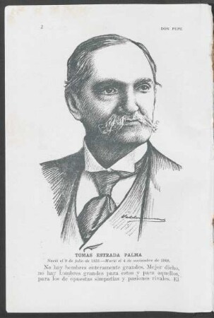 [Retrato de] Tomas Estrada Palma