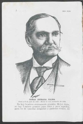 [Retrato de] Tomas Estrada Palma