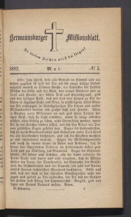 N° 5. Mai 1882