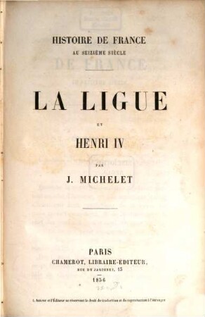 Histoire de France, 10. La ligue et Henri IV