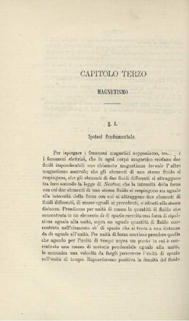 Capitolo Terzo. Magnetismo.