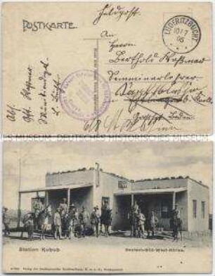 Station der Schutztruppe für Deutsch-Südwestafrika in Kubub