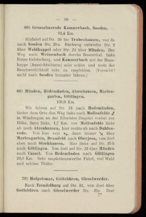 69) Münden, Hedemünden, Atzenhausen, Mariengarten, Göttingen