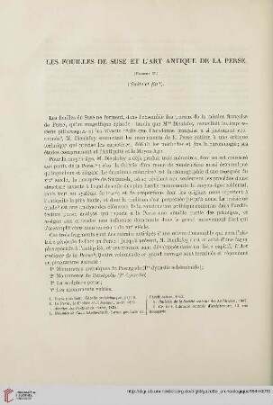 Les fouilles de Suse et l’art antique de la Perse, [2]