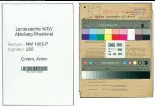 Entnazifizierung Anton Grimm , geb. 28.04.1880 (Krim.Sekretaer)