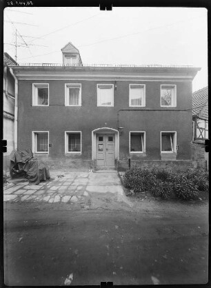 Meißen-Altstadt, Hintermauer 3. Wohnhaus (Bezeichnung 1857). Straßenfront