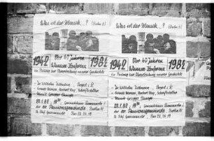 Kleinbildnegativ: Plakat "40 Jahre Wannsee-Konferenz", 1982