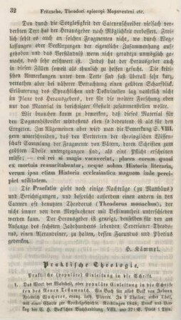 32-53 Praktische Theologie