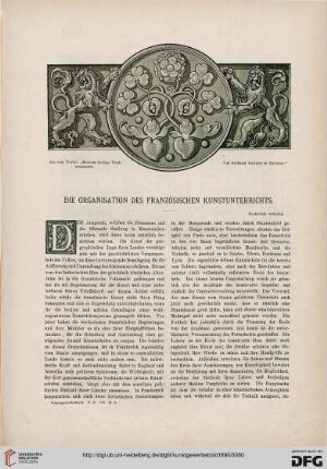 Die Organisation des französischen Kunstunterrichts