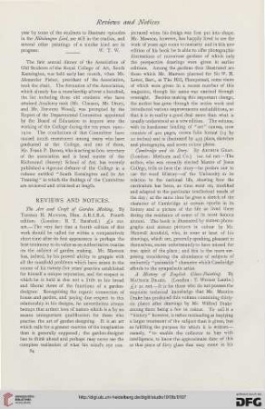 Reviews and notices