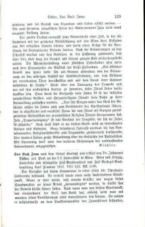 123-125 [Rezension] Döller, Johannes, Das Buch Jona