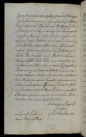 Unterrichtung über die Anweisung der Ämter im Umkreis von Göttingen zur Ablieferung von Leichnamen Hingerichteter für die Anatomie.