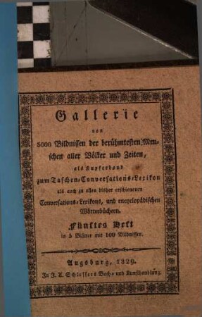 Gallerie von 3000 Bildnissen der berühmtesten Menschen aller Völker und Zeiten ..., 10
