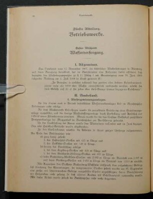 Fünfte Abteilung. Betriebswerke.