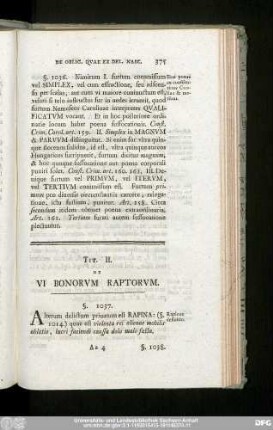 Tit. II. De VI Bonorum Raptorum.