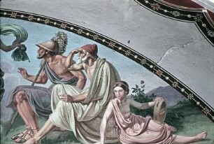 Amor und die Grazien geben sich Daphnis und Phyllis als Götter zu erkennen
