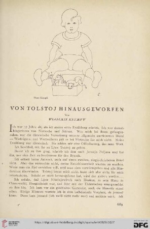 8: Von Tolstoj hinausgeworfen