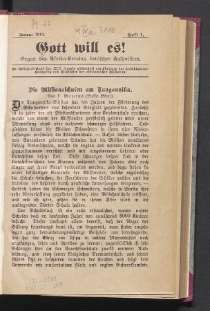 Januar 1910. Heft. 1