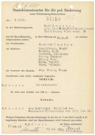 Goertz, Ruth