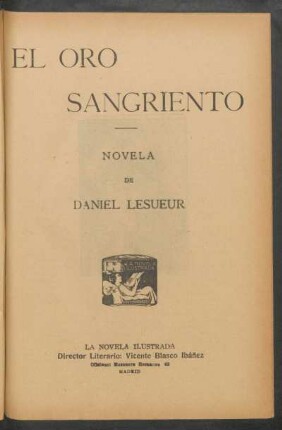 El oro sangriento : novela
