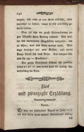 Fünf und zwanzigste Erzählung.