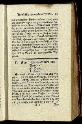 IV. Syrer, Mesopotamier und Armenier.
